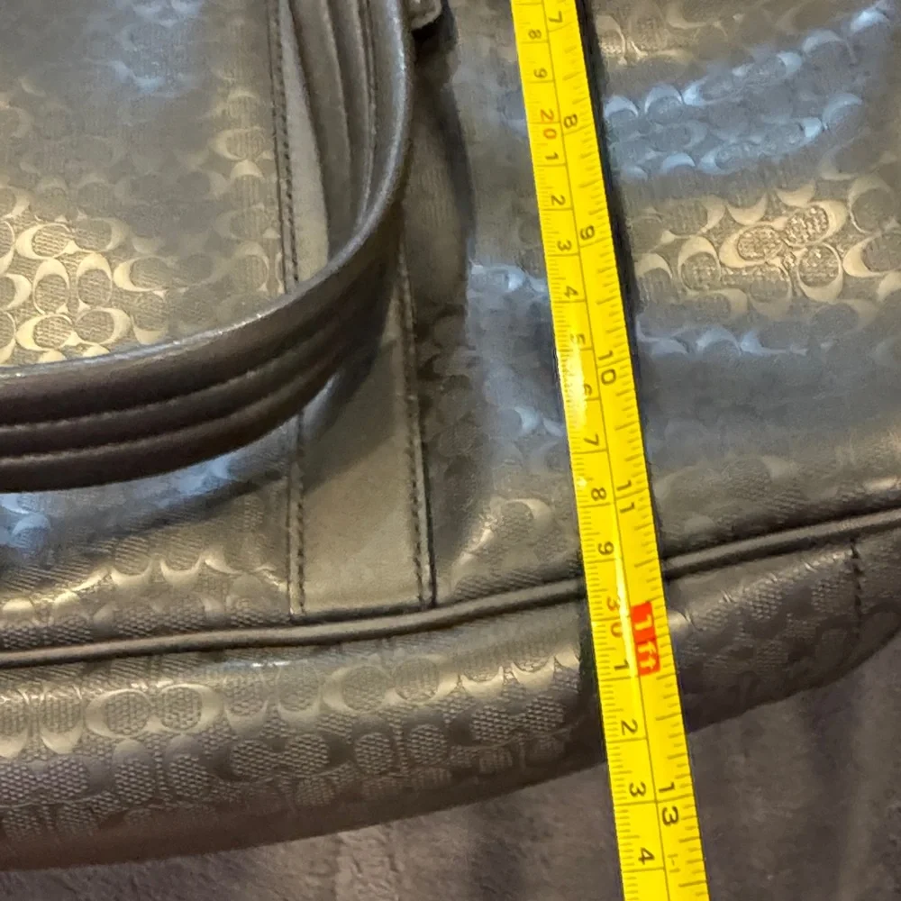 Coach Black Patterned Men's Briefcase